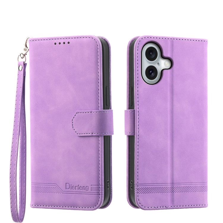 Dierfeng Dream Line TPU + PU Leather Phone Case, Series 2