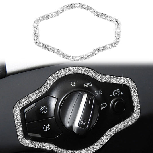 Car Headlight Switch Frame Diamond Decoration Sticker, Left and Right Drive ÎҵÄÉ̵ê