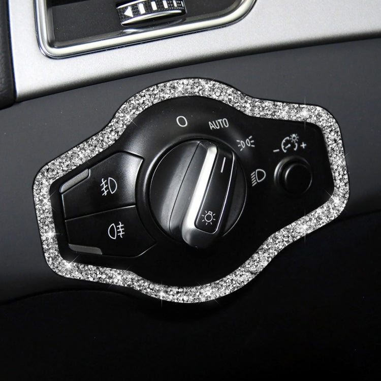 Car Headlight Switch Frame Diamond Decoration Sticker, Left and Right Drive ÎҵÄÉ̵ê