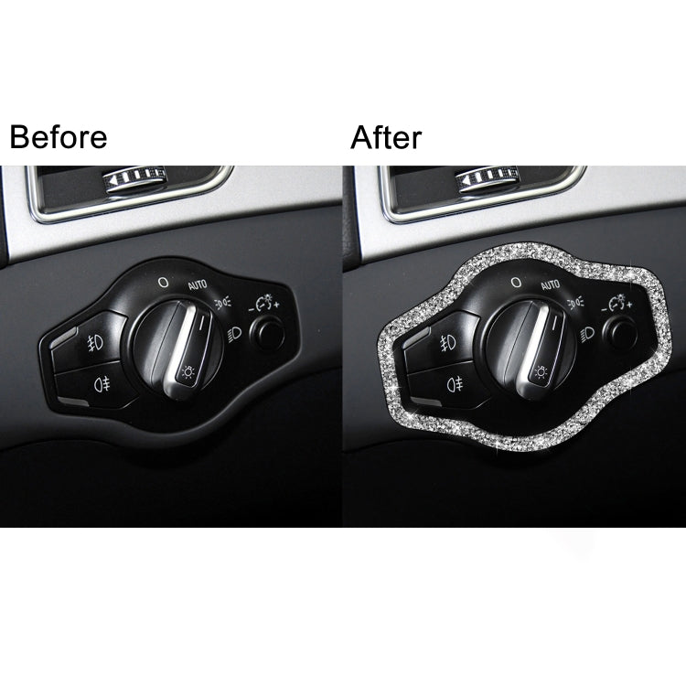 Car Headlight Switch Frame Diamond Decoration Sticker, Left and Right Drive ÎҵÄÉ̵ê