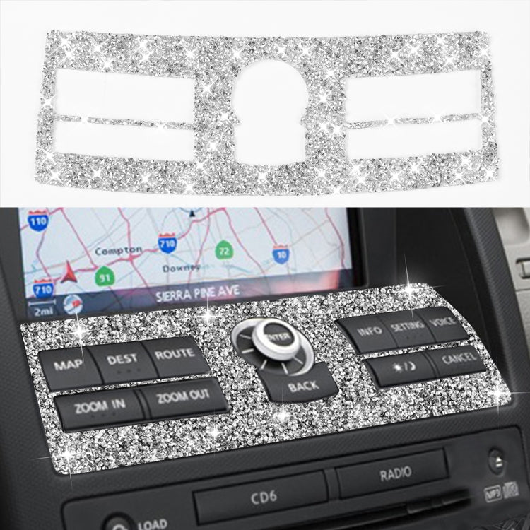 For Nissan 350Z 2006-2009 Car Navigation System Control Diamond Sticker,Left and Right Drive Universal