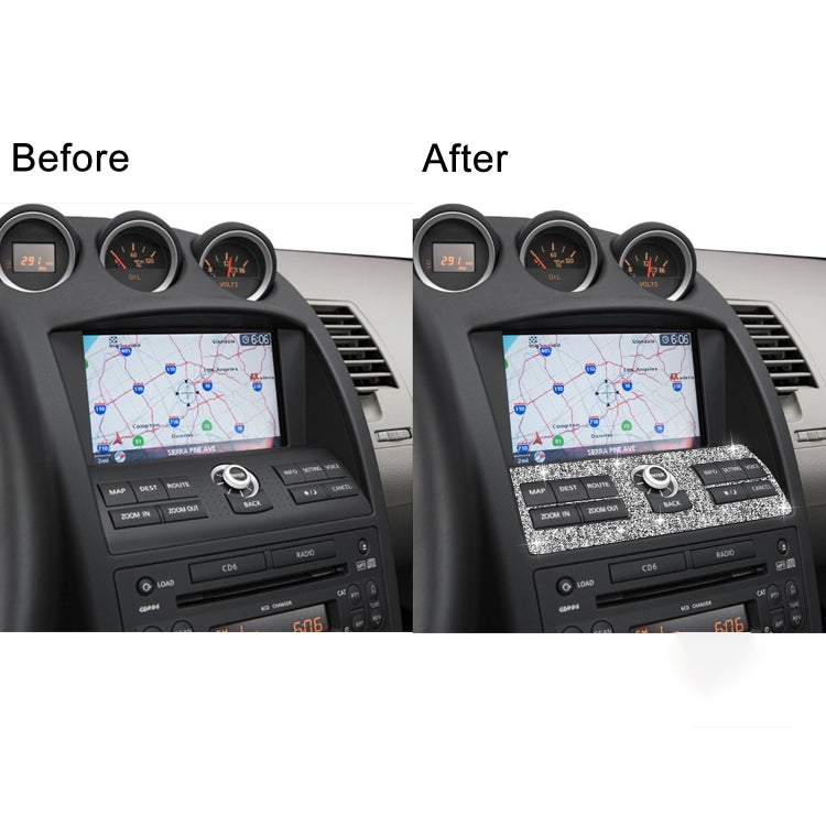 For Nissan 350Z 2006-2009 Car Navigation System Control Diamond Sticker,Left and Right Drive Universal ÎҵÄÉ̵ê