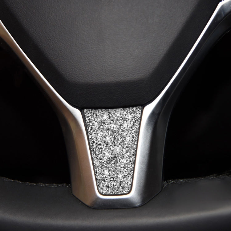 For Tesla Model S/X Car Steering Wheel Diamond Sticker,Left and Right Drive Universal ÎҵÄÉ̵ê