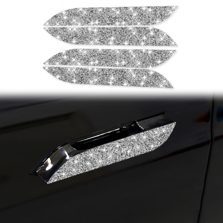 For Tesla Model S Car Outside Handle Diamond Sticker,Left and Right Drive Universal ÎҵÄÉ̵ê