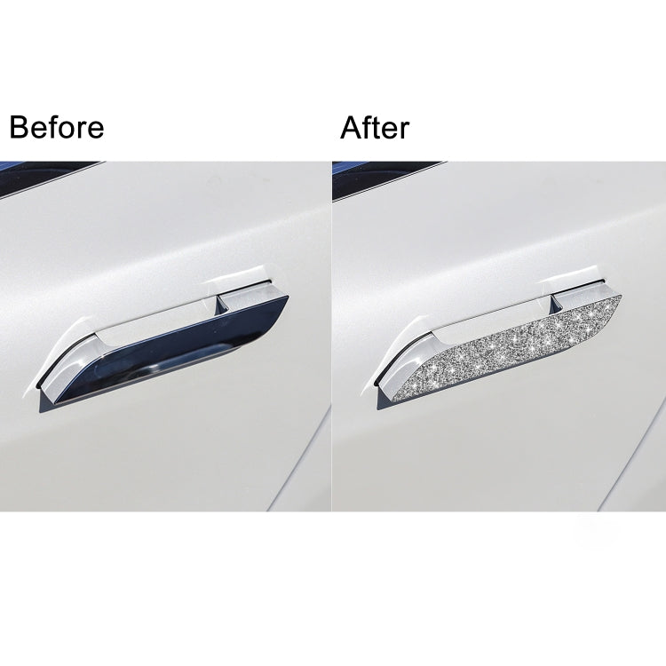 For Tesla Model S Car Outside Handle Diamond Sticker,Left and Right Drive Universal ÎҵÄÉ̵ê