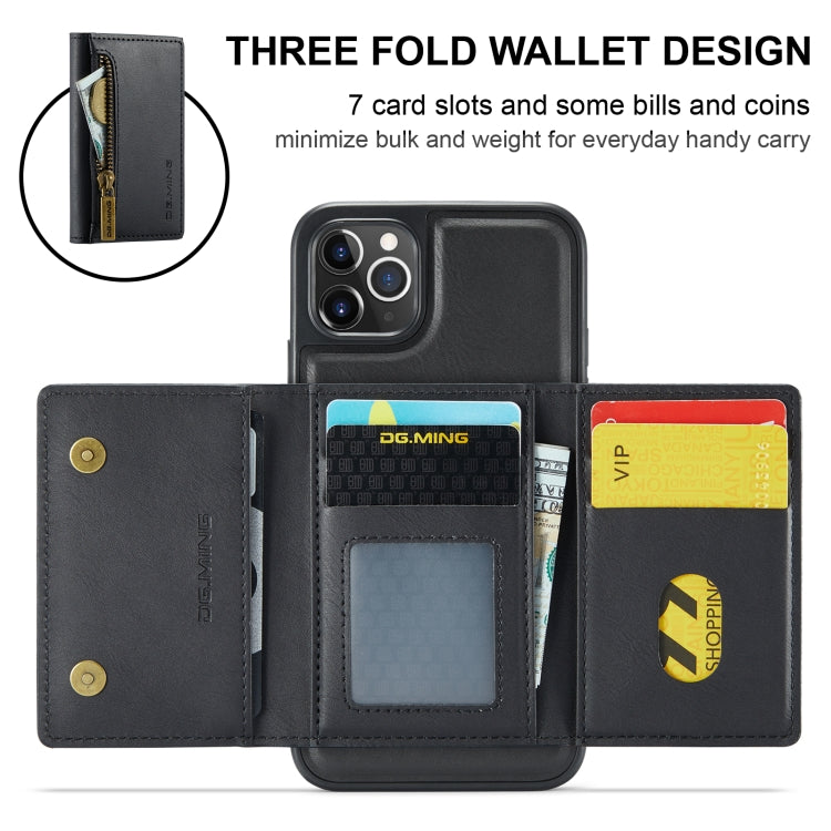 DG.MING M5 Series Zip RFID Multi Card Detachable Leather Phone Case, Series 2