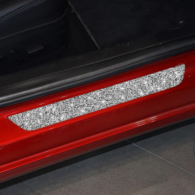 For Tesla Model 3 Car Rear Door Sill Strip Diamond Sticker,Left and Right Drive Universal ÎҵÄÉ̵ê