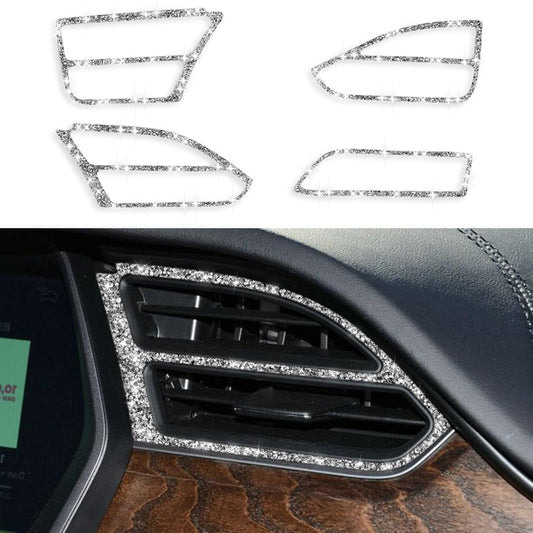 For Tesla Model X Car Central Control Instrument Air Outlet Diamond Sticker, Right Drive ÎҵÄÉ̵ê