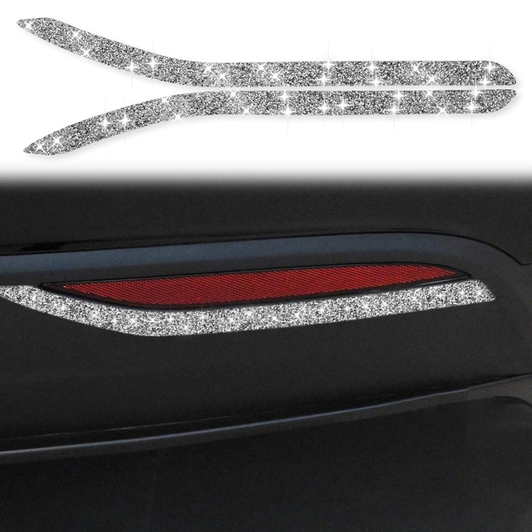 For Tesla Model X Car Rear Fog Lamp Diamond Sticker,Left and Right Drive Universal ÎҵÄÉ̵ê