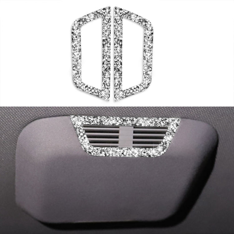 Car Rear Seat Roof Air Outlet Diamond Decoration Sticker, Left and Right Drive ÎҵÄÉ̵ê