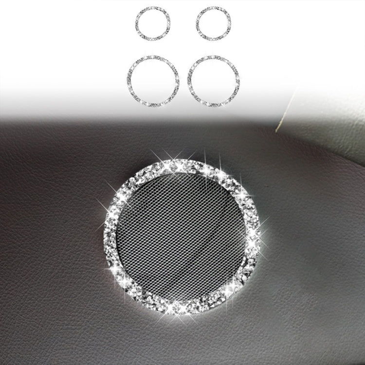 Car Horn Circle Diamond Decoration Sticker, Left and Right Drive ÎҵÄÉ̵ê