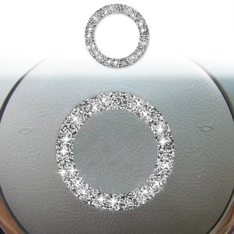 Car Steering Wheel Logo Circle Diamond Decoration Sticker, Left and Right Drive ÎҵÄÉ̵ê