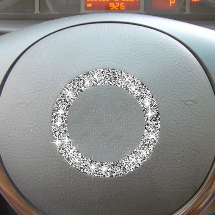 Car Steering Wheel Logo Circle Diamond Decoration Sticker, Left and Right Drive ÎҵÄÉ̵ê