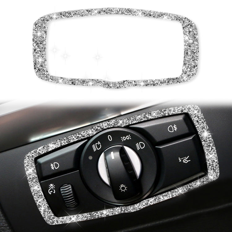 For BMW X5 E70 / X6 E71 2008-2013 Car Headlight Switch Frame Diamond Decoration Sticker ÎҵÄÉ̵ê