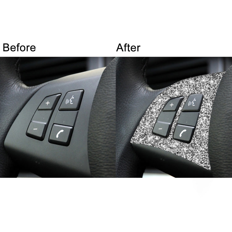 For BMW X5 E70 2008-2013 2pcs Car Steering Wheel Buttons Diamond Decoration Sticker ÎҵÄÉ̵ê