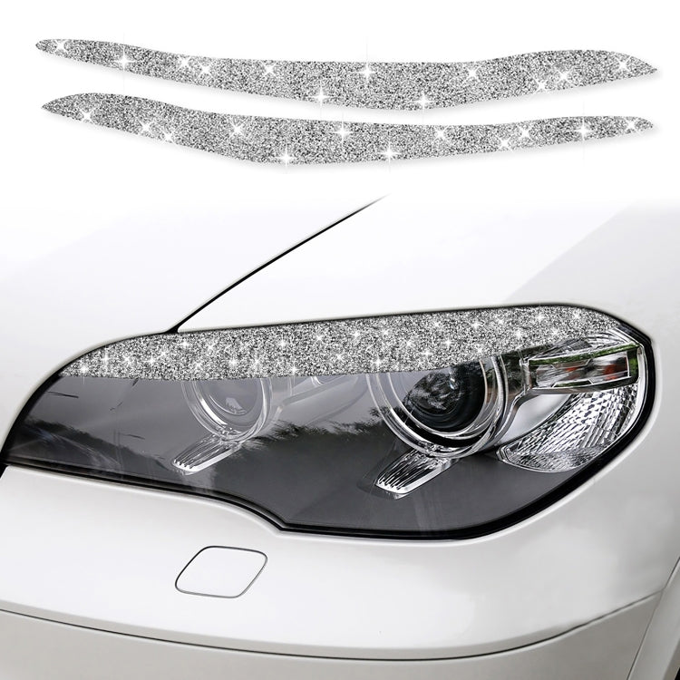 For BMW X5 E70 2010-2012 Car Light Eyebrow Diamond Decoration Sticker ÎҵÄÉ̵ê