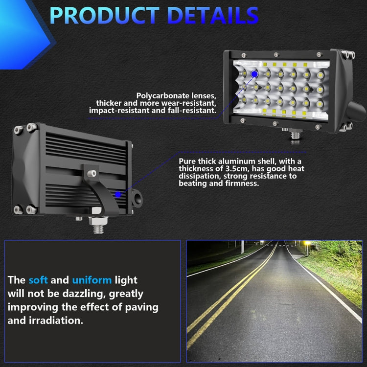 E9 17W 1 Pair 5 inch IP67 Waterproof Ultra-thin 5-Row Work Lights ÎҵÄÉ̵ê