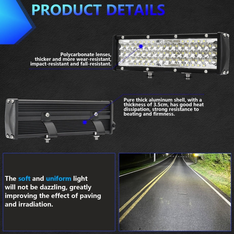 E9 36W 9 inch IP67 Waterproof Ultra-thin 5-Row Work Lights