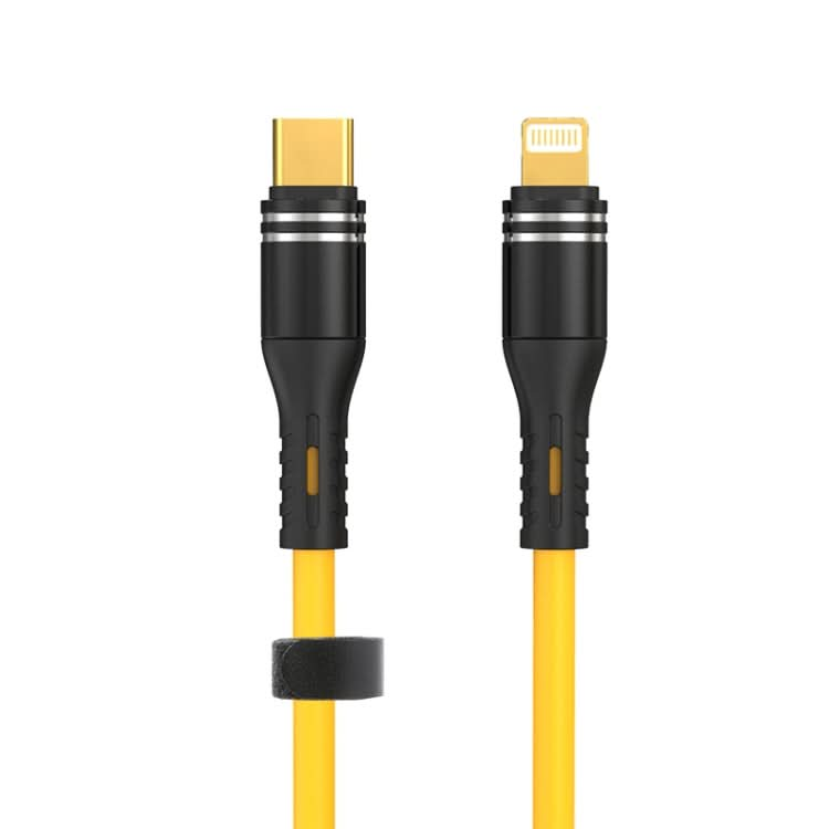 USB-C / Type-C to 8 Pin Liquid Silicone Charging Data Cable, Length: 1.2m