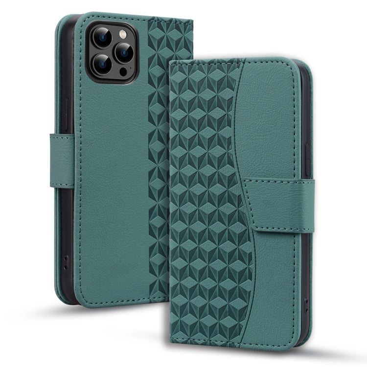 Business Diamond Buckle Leather Phone Case with Lanyard, Series 4