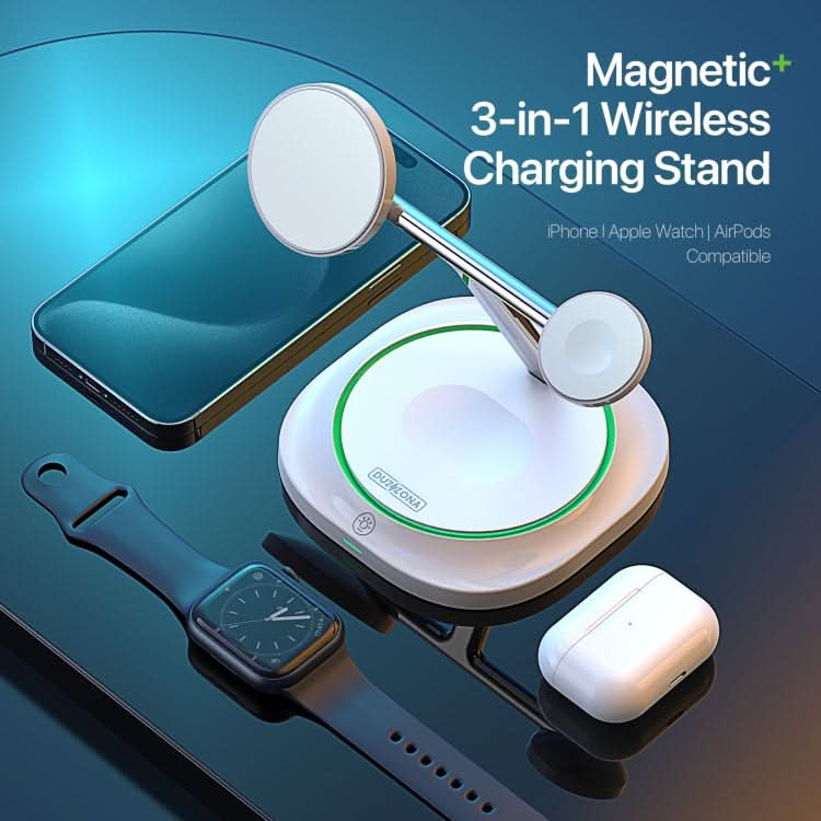 DUZZONA W16 15W 3 in 1 MagSafe Magnetic Wireless Charging Stand