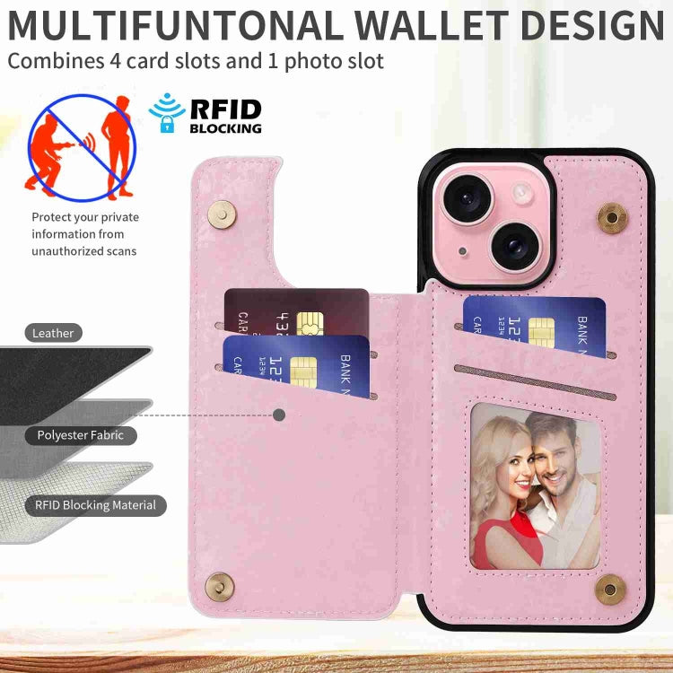 Printed Double Buckle RFID Anti-theft Phone Case, Series 3