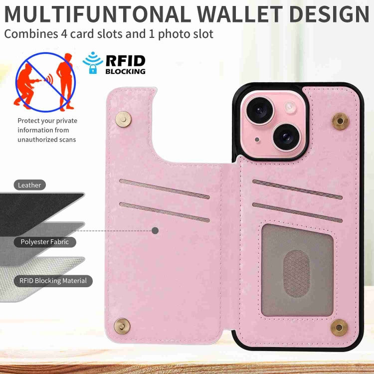 Printed Double Buckle RFID Anti-theft Phone Case, Series 4