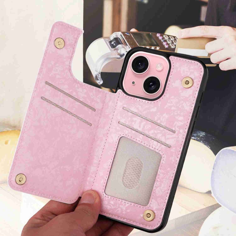 Printed Double Buckle RFID Anti-theft Phone Case, Series 4