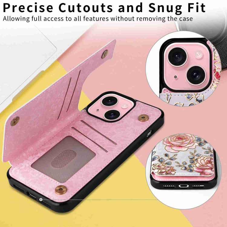 Printed Double Buckle RFID Anti-theft Phone Case, Series 4