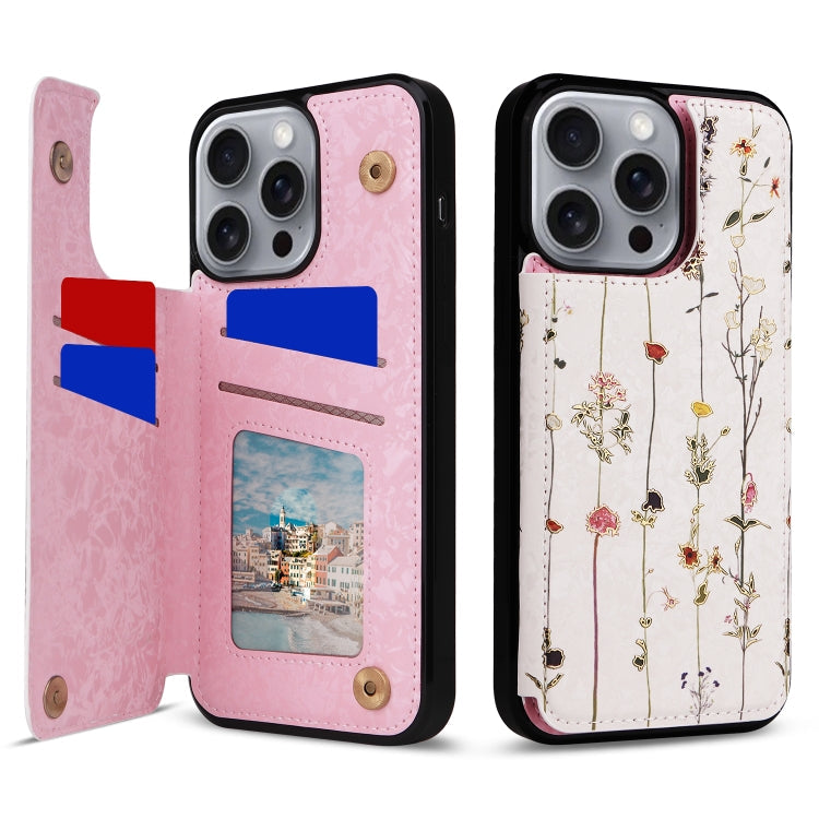 Printed Double Buckle RFID Anti-theft Phone Case, Series 2