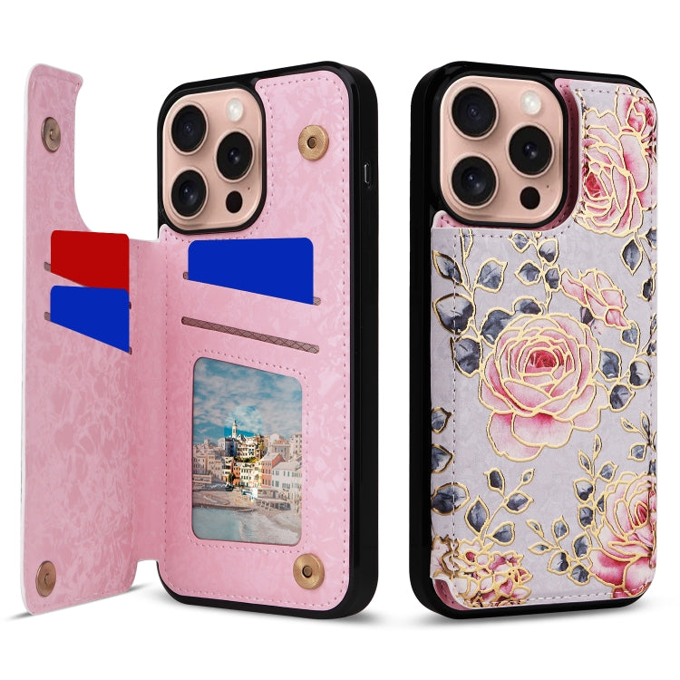 Printed Double Buckle RFID Anti-theft Phone Case, Series 4