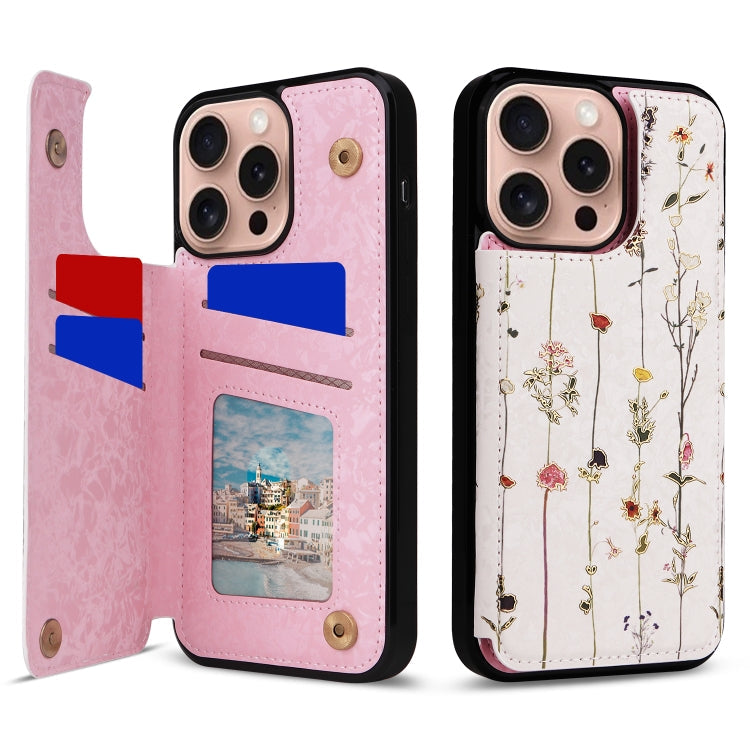 Printed Double Buckle RFID Anti-theft Phone Case, Series 4