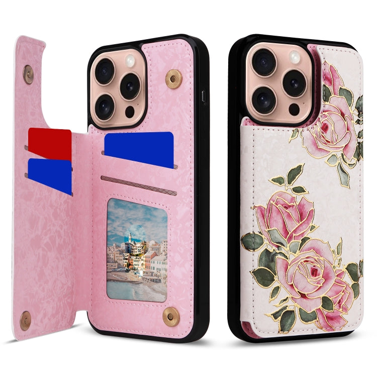 Printed Double Buckle RFID Anti-theft Phone Case, Series 4