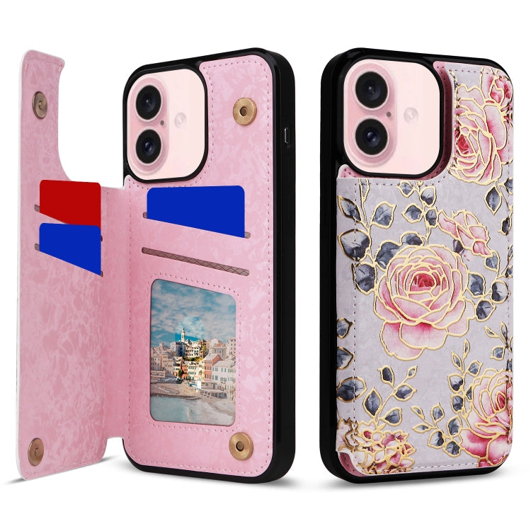 Printed Double Buckle RFID Anti-theft Phone Case, Series 3