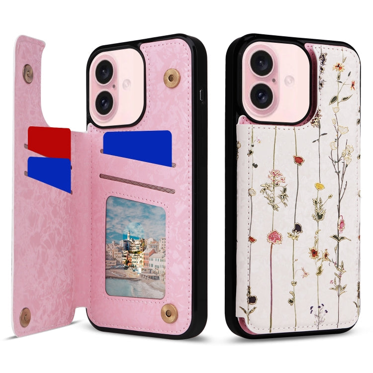 Printed Double Buckle RFID Anti-theft Phone Case, Series 3