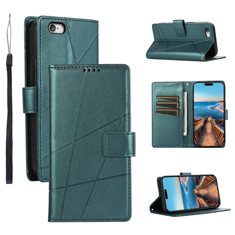 PU Genuine Leather Texture Embossed Line Phone Case, Series 2