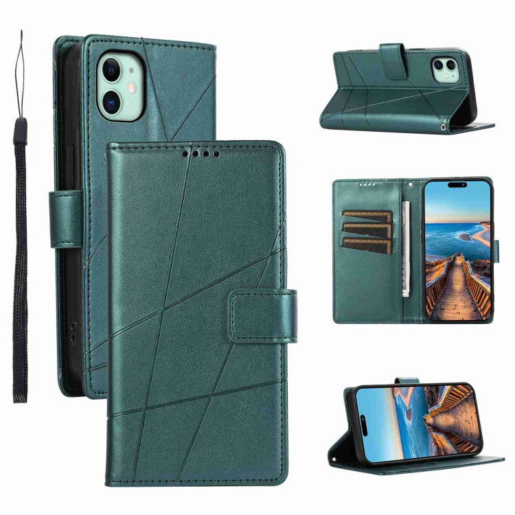 PU Genuine Leather Texture Embossed Line Phone Case, Series 1