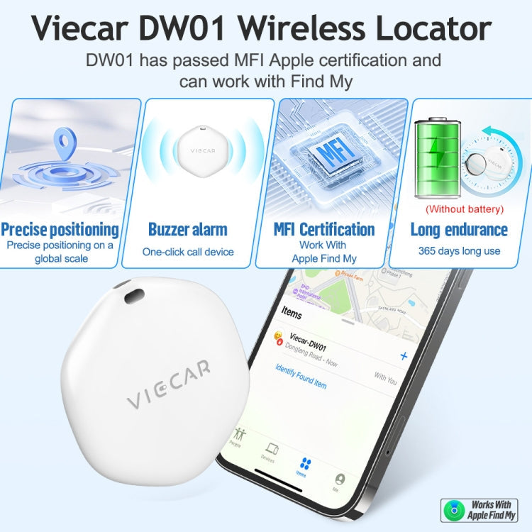 VIECAR DW01 Car Key Anti-lost Detection Wireless Location Tracker ÎҵÄÉ̵ê