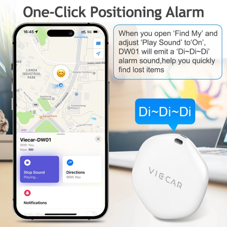 VIECAR DW01 Car Key Anti-lost Detection Wireless Location Tracker ÎҵÄÉ̵ê