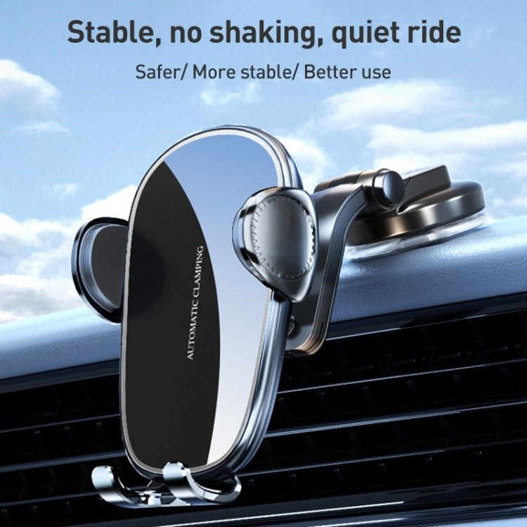 D6 Mechanical Locking Wireless Fast Charging Air Outlet Car Holder ÎҵÄÉ̵ê