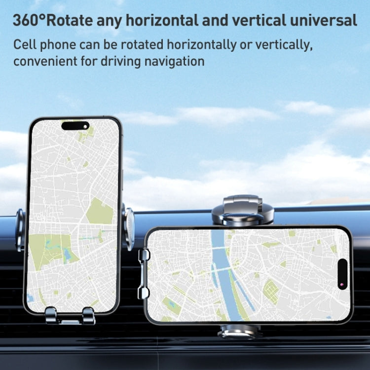 D6 Mechanical Locking Wireless Fast Charging Air Outlet Car Holder ÎҵÄÉ̵ê