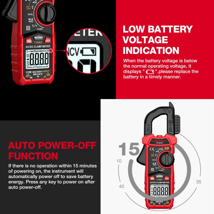 HABOTEST HT207A Multifunctional Digital Clamp Multimeter Reluova