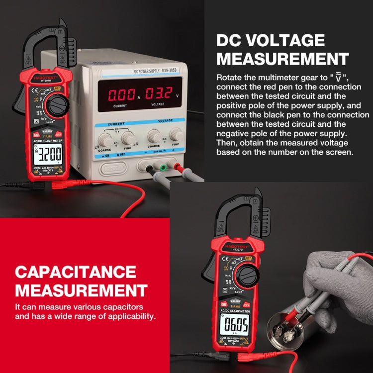 HABOTEST HT207A Multifunctional Digital Clamp Multimeter Reluova