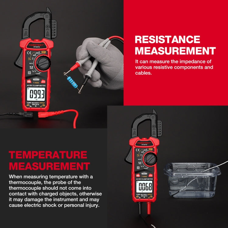 HABOTEST HT207A Multifunctional Digital Clamp Multimeter Reluova