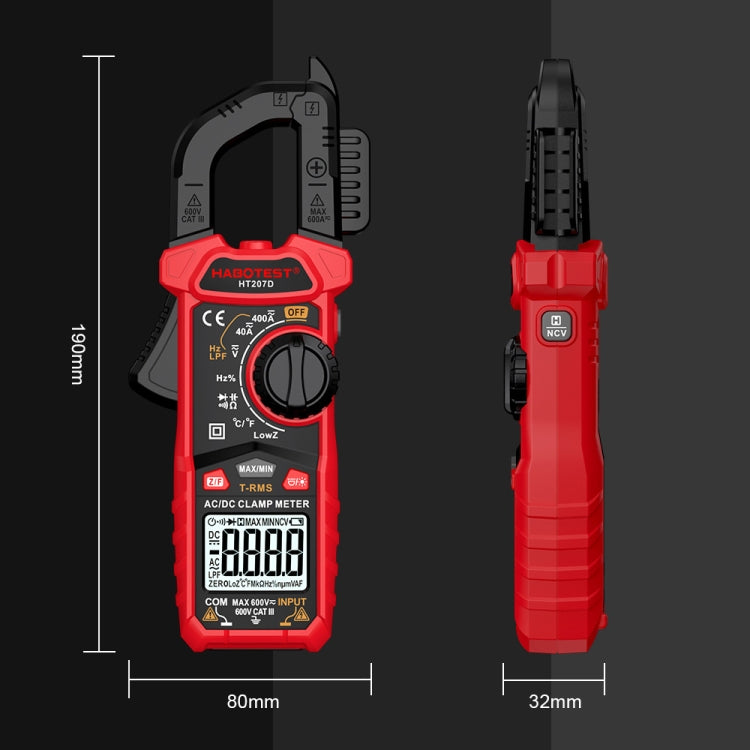 HABOTEST HT207A Multifunctional Digital Clamp Multimeter Reluova