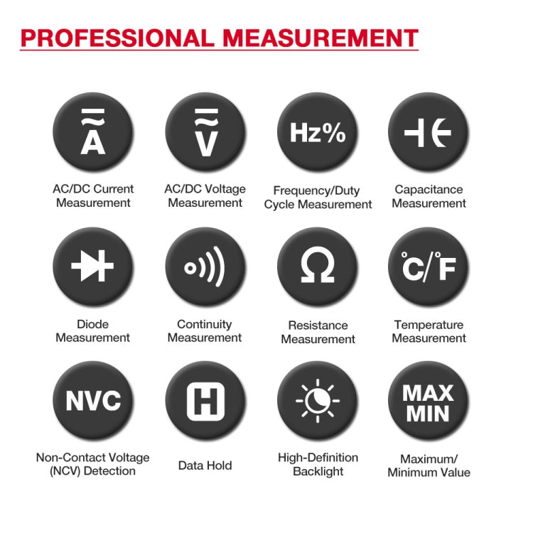 HABOTEST HT207A Multifunctional Digital Clamp Multimeter Reluova