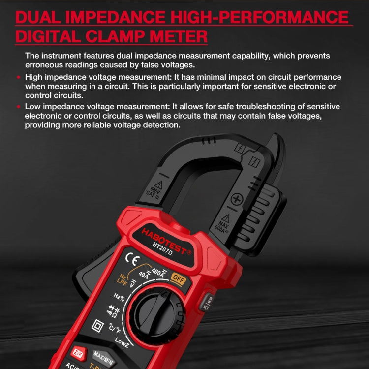 HABOTEST HT207A Multifunctional Digital Clamp Multimeter Reluova