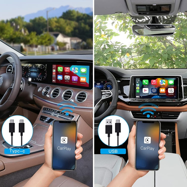 USB + USB-C / Type-C Wired to Wireless Carplay Adapter ÎҵÄÉ̵ê