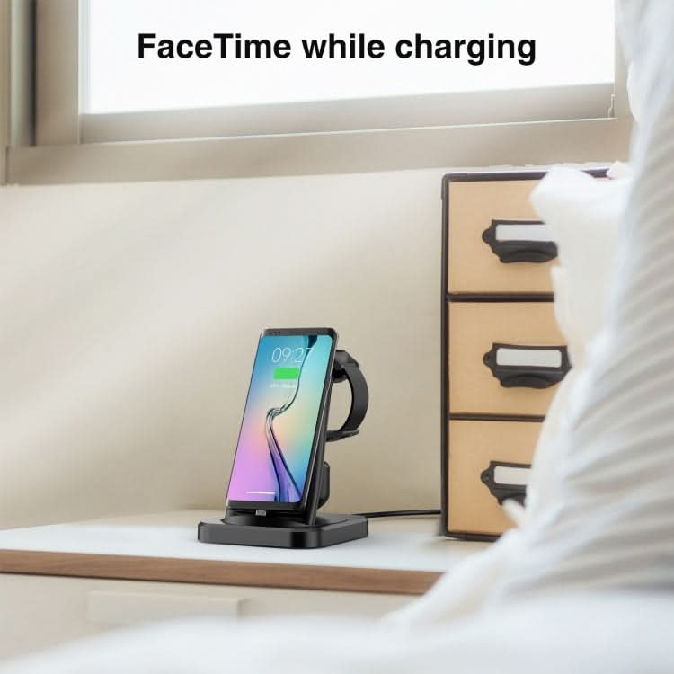 For Type-C Mobile Phones & Earphones / Samsung Watch Series 4 in 1 Wireless Charger Holder