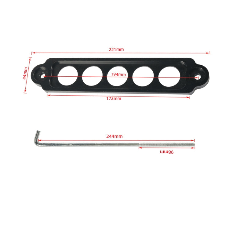 A8681-01 5-hole Car Aluminum Alloy Battery Mounting Bracket ÎҵÄÉ̵ê